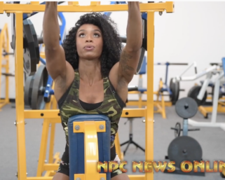 IFBB Pro League  Bikini Darajah Hill trains back on her 2020 Road To The Olympia @npcphotogym